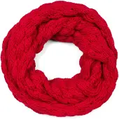 StyleBREAKER Strickschal "Strick Loop mit Bubblemuster" 1 Stk.