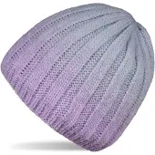 StyleBREAKER Strickmütze "Strickmütze Farbverlauf mit Thermo-Fleece" 1 Stk.