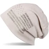 StyleBREAKER Beanie "Beanie mit USA Flagge aus Strass" 1 Stk.
