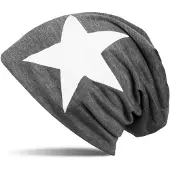 StyleBREAKER Beanie "Beanie mit Stern Print" 1 Stk.