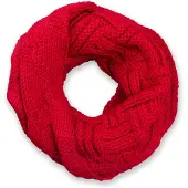 StyleBREAKER Strickschal "Strick Loop mit Gitter und Rippenmuster" 1 Stk.