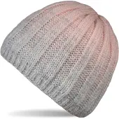 StyleBREAKER Strickmütze "Strickmütze Farbverlauf mit Thermo-Fleece" 1 Stk.