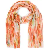 StyleBREAKER Schal "Leichter Schal mit Streifen Farbverlauf Metallic" 1 Stk.