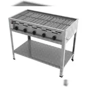 ChattenGlut Professional Gastrobräter 5-flammig Standgerät 18,0kW und Rost