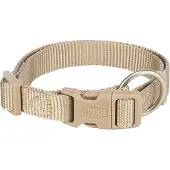 Trixie Halsband Hond Premium Zand Taupe - 22-35X1 Cm