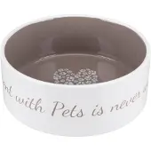 Trixie Ceramic With Heart 20 Cm Bowl Braun 1.4 L