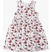 Hello Kitty Kleid, Weiß, 128-134