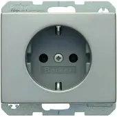Hager 47157004, Typ F, Edelstahl, Kunststoff, Thermoplast, 250 V, 16 A, 50 - 60