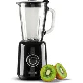 Bourgini Retro Blender - 5 Geschwindigkeiten und Pulsfunktion - 1,75 Liter - Smoothie-Mixer - 500 Watt - Schwarz