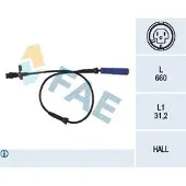 FAE ABS Sensor Raddrehzahl Vorne für BMW 5 Limousine (E39) 78045