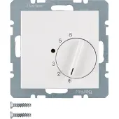 Hager Berker Raumthermostat mit Umschaltkontakt polarweiß glänzend - 20268989