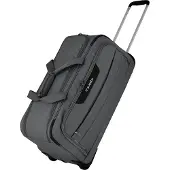 Travelite Reisetasche "SKAII Rollenreisetasche Freizeittasche", Gr. B/H/T: 65cm x 31cm x 30cm, grau, Polyester, Taschen Reisetasche, mit leichtem Gewicht, Rollen und großer Öffnung – ideal für Reisen