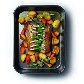 Master Class Kitchen Craft - Rechteckige Auflaufform (antihaftbeschichtet, 39 x 28 x 7 cm)