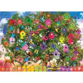 Eurographics Puzzle Vogelhaus Hotel 1000 Teile Tiere bunt