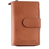 Green Burry GREENBURRY Leder Geldbörse Fiorentina RV Wallet RFID Tan braun