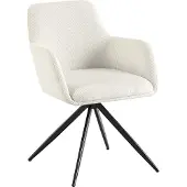 CLP Esszimmerstuhl Olema Cordbezug 180 Grad Schwenkmechanismus bis 150 kg belastbar creme