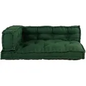 vidaXL Pallet Sofa Kissen 3 pcs Grün 120 x 80 x 38 cm Stoff