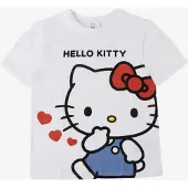 Hello Kitty T-Shirt, Weiß, 116-122