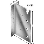Simpson Balkenträger BT4, Stahl verzinkt, BT4 160-B-VE1