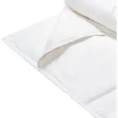 Shumee Bettdecke Weiß Japara Baumwolle Entenfedern Entendaunen 200 x 200 cm geräuscharm luftdurchlässig leicht ganzjährig Schlafzimmer