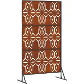 vidaXL Sichtschutz 100 x 50 x 180 cm Wetterfeststahl Rostoptik