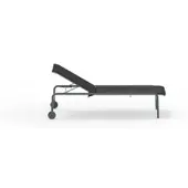 Vermobil Miami stapelbare Sonnenliege Antik Grau / Schwarz