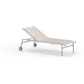 Vermobil Miami stapelbare Sonnenliege Schlamm / Taupe