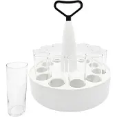 Luxentu Bierglas "Kölschkranz-Set mit Gläsern 0,2 l 12er Set transparent" Spülmaschinenfest