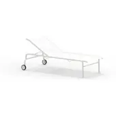 Vermobil Miami stapelbare Sonnenliege Perlweiß / Weiß