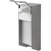 VEPATIM TEMDEX Desinfektionsmittelspender 175x110x330mm Alugehäuse mit Edelstahlpumpe 1000ml kurzer Armhebel