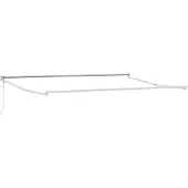 vidaXL Ausziehbarer Sonnenschirmrahmen Weiß 450 x 300 cm Aluminium