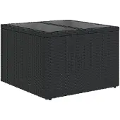 vidaXL Gartensofa-set 9 Stk. Schwarz Poly-Rattan