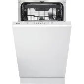 Gorenje GV520E10S, Voll integriert, Single (45 cm breit), Weiß, Tasten, 3 Korb/Körbe, Edelstahl