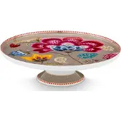 Pip studio Tortenplatte Home Mini Tortenplatte Blooming Tales Fantasy Khaki 21 cm