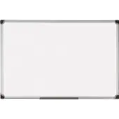 BI-Office Trocken abwischbare und magnetische Pinnwand, Professional, 200x100cm, verglast, Aluminium