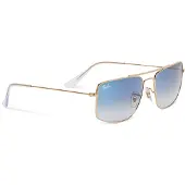 Ray-Ban RB3779 EXPLORER 3 Unisex-Sonnenbrille Vollrand Quadratisch Metall-Gestell, gold