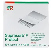 Lohmann & Rauscher Suprasorb F Protect Folien-wundverb.10x12 Cm Ste. 10 St