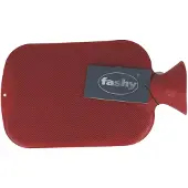 Fashy 646-042 Wärmflasche 2,0l Doppell. Thermoplast, cranberry (1 Stück)
