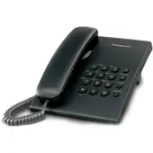 Panasonic KX-TS500, Analoges Telefon, Kabelgebundenes Mobilteil, Schwarz