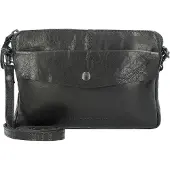 Spikes & Sparrow Leder Umhängetasche Idaho Crossover Black schwarz