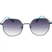 Comma Sonnenbrille Damen Edelstahl Blau 53-18-140