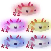 Roba 354134MC LED-Axolotl 'Minecraft' - Dekolicht, Nachtlicht & Tischlampe mit Akku