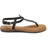 Lazamani Imme Damen Ledersandalen Black Größe 36