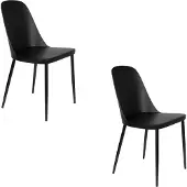 Housecraft living Pip Esszimmerstuhl Schwarz - 2 er Set