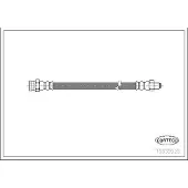 CORTECO 19032928 Bremsschlauch Hinten für NISSAN BLUEBIRD (910) für MITSUBISHI Galant V Limousine (E10)