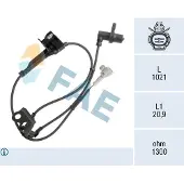 FAE ABS Sensor Raddrehzahl Vorne Links für TOYOTA COROLLA Verso (ZER, ZZE12, R1) 78562