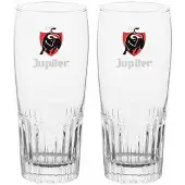 BElgIAN BEER GLASSES Jupiler Bierglas 25cl 2er Geschenkset