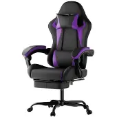 GLP Gaming Stuhl ergonomisch, höhenverstellbar, Gamer Stuhl mit Lendenkissen und Kopfstütze