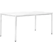 Stier Allzwecktisch 1200 x 800 x 720 mm in lichtgrau mit weißer Tischplatte, sehr robust und vielseitig einsetzbar, ideal für Büro- und Geschäftsausstattung, Office Desk in unterschiedlichen Größen