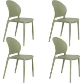 Housecraft living Sjoerd Gartenstuhl Grün - 4 er Set